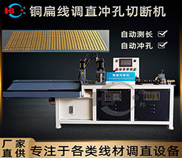 <span style='color:#00FFFF'>扁線(xiàn)－扁銅線(xiàn)伺服調(diào)直定長(zhǎng)沖剪切斷機(jī)</span>
